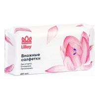 Салфетки Lillay Влажные б/спирта очищение/увлажнение Асс 60шт фл/п