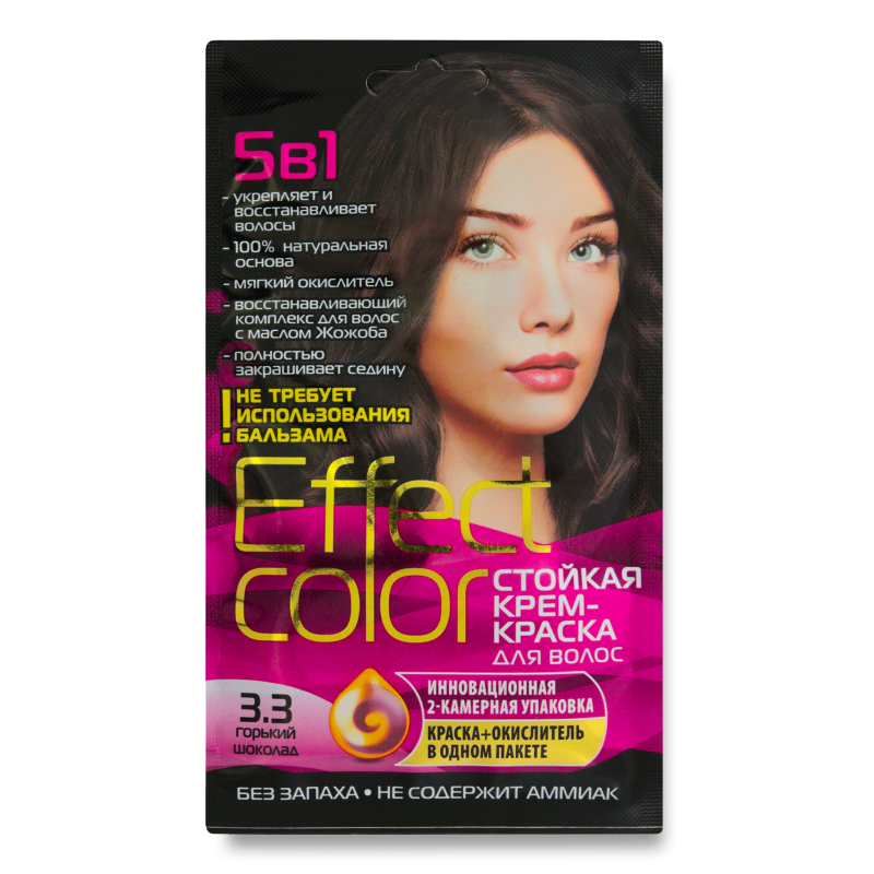 крем-краска Для Волос Стойкая №3.3 Effect Color 50мл (Ресей/Россия ...