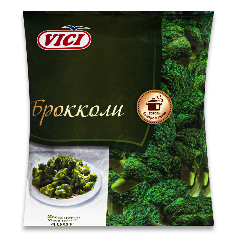 Брокколи Быстрозамороженные Vici м/у 400г (Польша) купить оптом ...