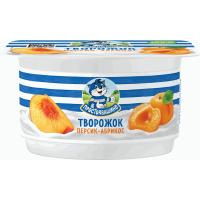 Творожок Простоквашино персик/абрикос 130гр Стак