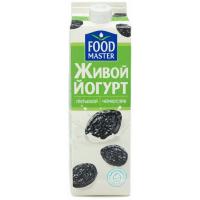 Йогурт Foodmaster Живой Питьевой Чернослив 2% 900гр Trx