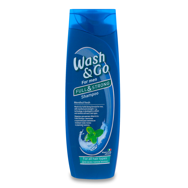 Шампунь wash&go д/мужчин Свежесть Ментола 400мл фл (Италия) купить ...