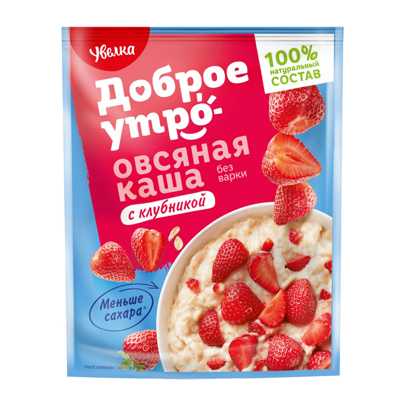 Каша Увелка Сию Минутка Овсяная Клубника 40гр Саше (Ресей/Россия ...