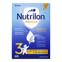Смесь Nutrilon Молочная 3 с 12мес 600гр Кор