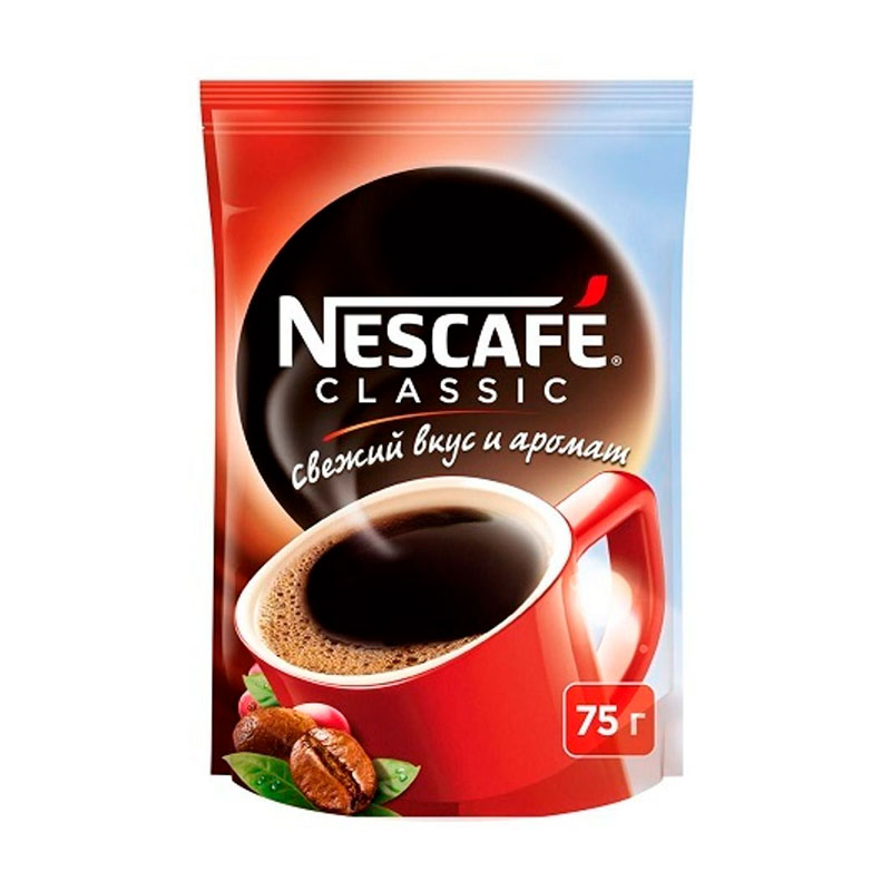 Кофе Nescafe Classic 75гр стаб/б (Ресей/Россия) купить оптом — выгодная ...