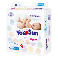 Подгузники Yokosun 0-6кг 82шт гр/уп