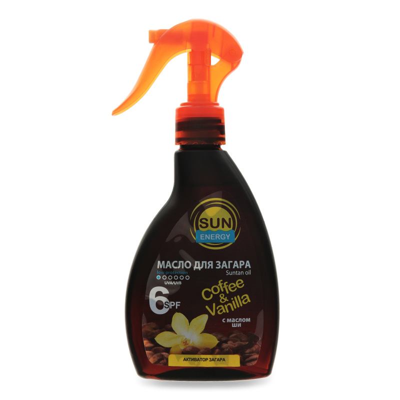 Масло Для Загара spf6 coffee&vanilla Sun Energy 200мл (Украина) купить ...