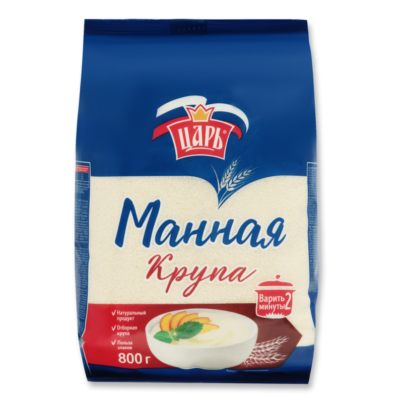 Крупа Манная Царь м/у 800г (Ресей/Россия) купить оптом — выгодная цена ...