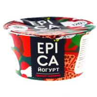 Йогурт Epicа Нат гранат/малина 4,8% 130гр Стак