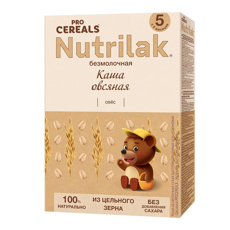 Каша Nutrilak Pro Cereals Безмолочная Овсяная 200гр Кор (Ресей/Россия ...