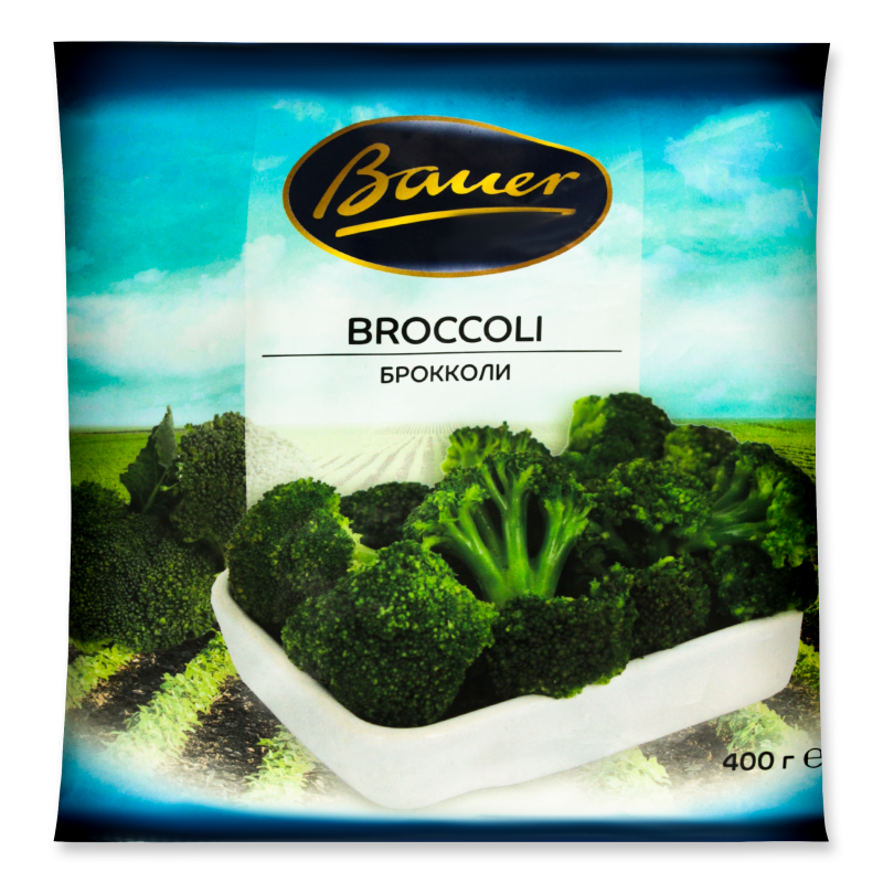 Брокколи Быстрозамороженные Bauer м/у 400г (Польша) купить оптом ...