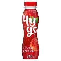 Йогурт Чудо Питьевой Клубника Земляника 1,9% 260гр п/б