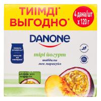 Йогурт Danone Персик Маракуйя 2,5% 4/120гр гр/уп