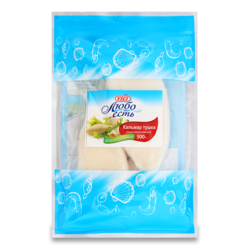 Кальмар Тушка сыро-мороженый Дальневосточный Любо Есть Vici б/ш в/у ...