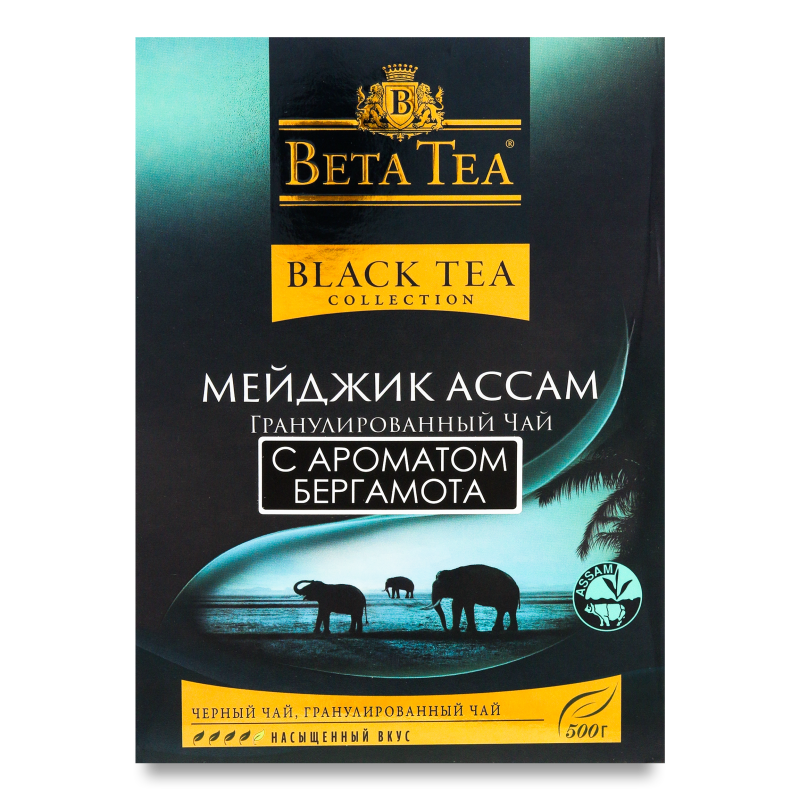 Чай Beta Tea Мейджик Ассам Черн с Ароматом Бергамота 500гр Кор ...