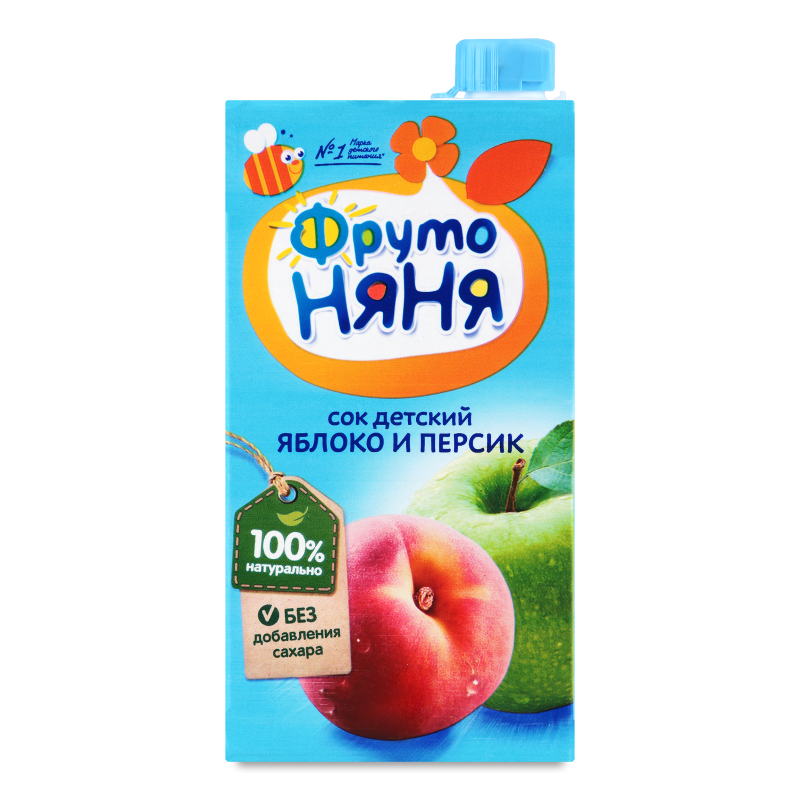 Сок Для Детей Яблоко и Персик Фрутоняня т/п 0.5л (Ресей/Россия) купить ...