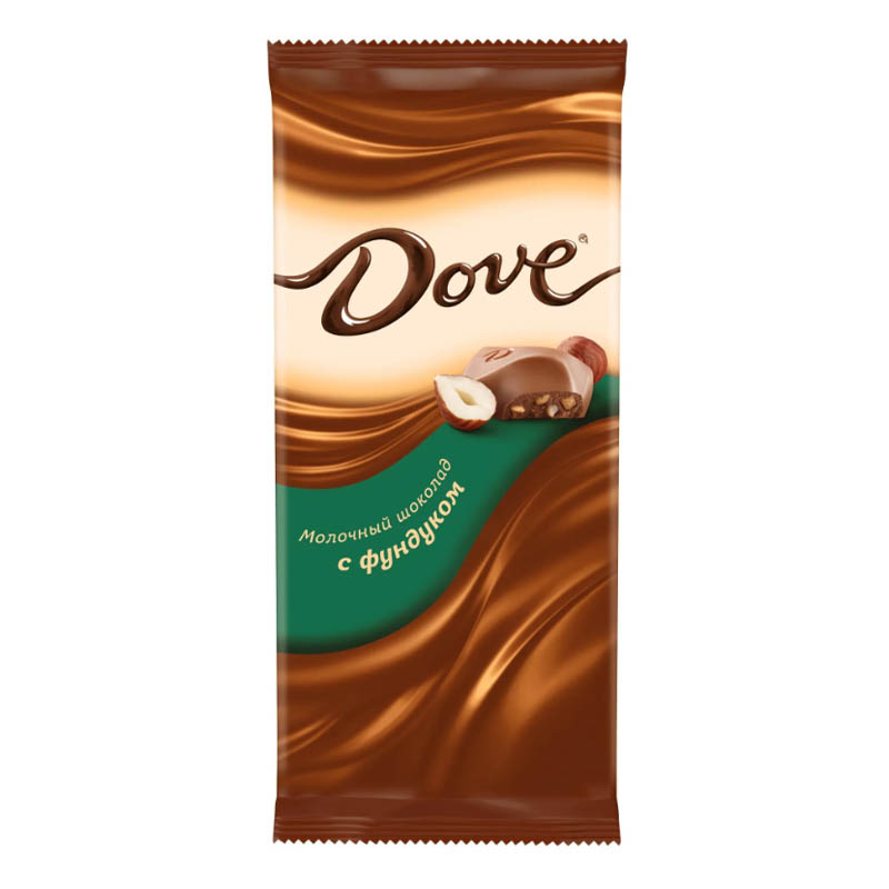 Шоколад Dove Молочный Фундук 90гр Кнврт (Ресей/Россия) купить оптом ...