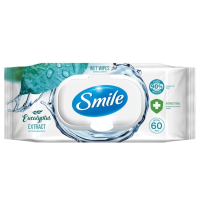 Салфетки Smile Влажные с Экстрактом Эвкалипта 60шт фл/п