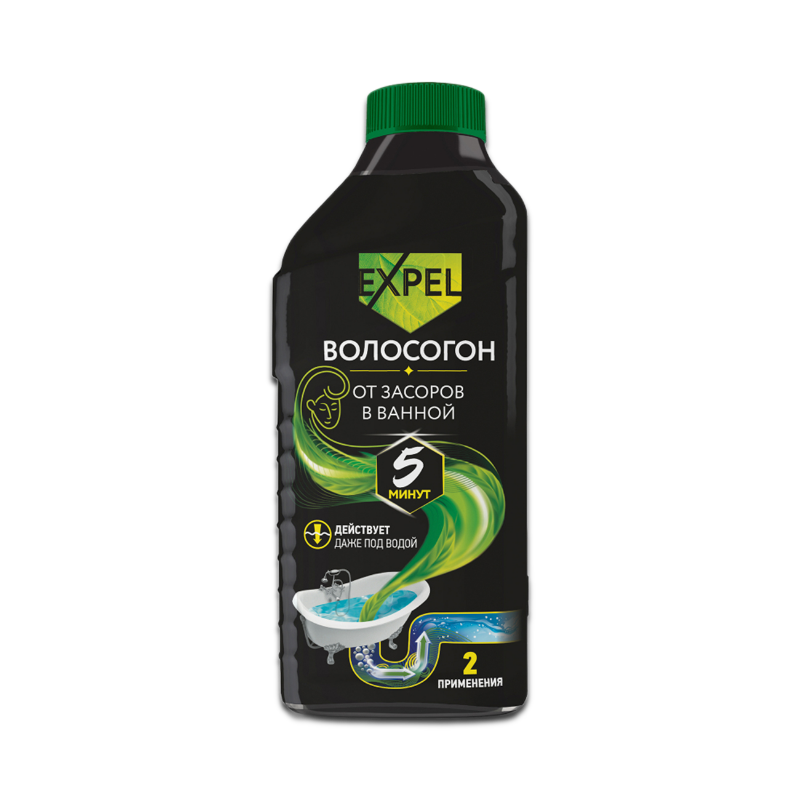 Гель Expel Волосогон Для Устранения Засоров от Волос 500мл Кан (Ресей ...
