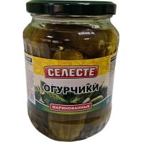 Огурчики Селесте Маринованные 630гр с/б