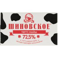 Масло Шиновское Сладкосливочное 72,5% 180гр Кор