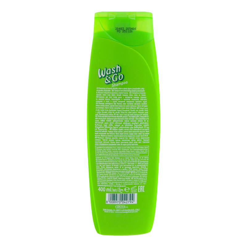 Шампунь wash&go Аромат Лаванды д/всех Тип Вол 400мл фл (Италия) купить ...