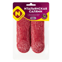 Колбаса Останкино Итальянская Салями Нарезка 150гр в/у