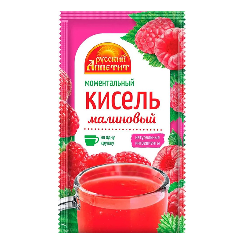 Кисель Русский Аппетит Малиновый 30гр Саше (Ресей/Россия) купить оптом ...