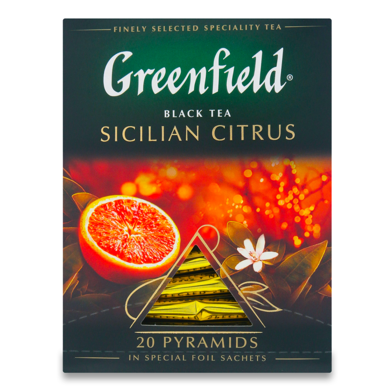 Чай Greenfield Citrus Черн 20 пак*1,8гр Кор (Ресей/Россия) купить оптом ...