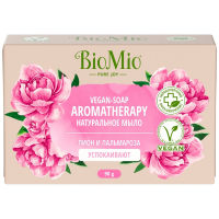 Мыло Biomio Натуральное пион/пальмароза 90г Кор