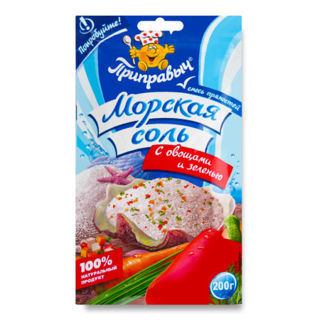 Соль Морская с Овощами и Зеленью Приправыч м/у 200г