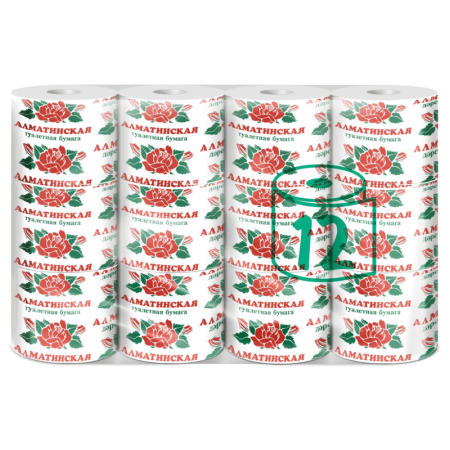 Бумага Туалетная Алматинская 12шт гр/уп