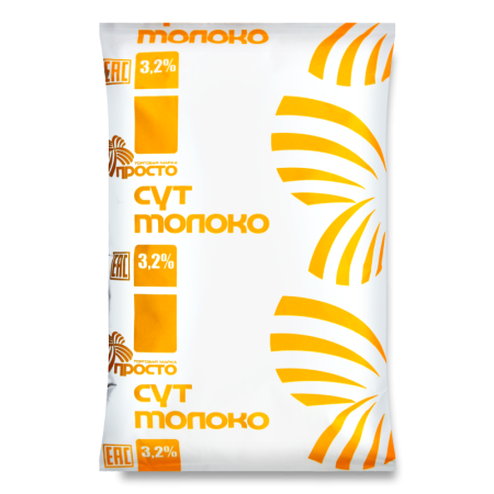 Молоко 3.2% Ультрапастеризованное Просто м/у 0.9л