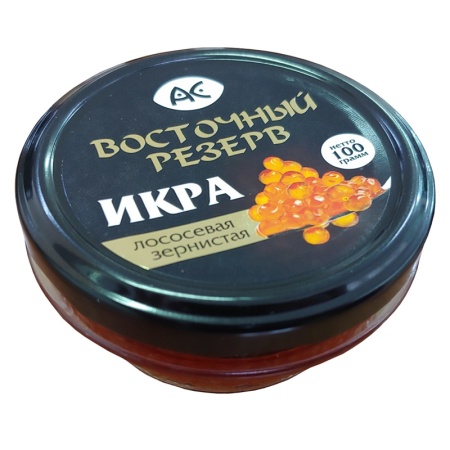 Икра ас Восточный Резерв Лососевая Зернистая 100гр с/б Икра ас Восточный Резерв Лососевая Зернистая 100гр с/б