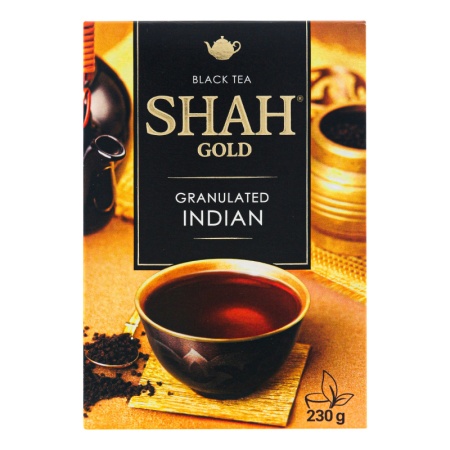 Чай Шах Gold Индийский Черн Гранул 230гр Кор