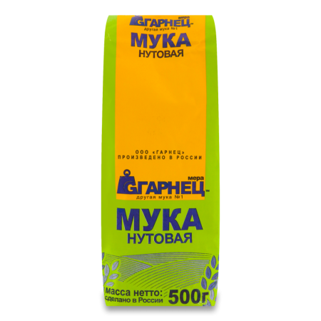 Мука Гарнец Нутовая 500гр стаб/б Мука Гарнец Нутовая 500гр стаб/б