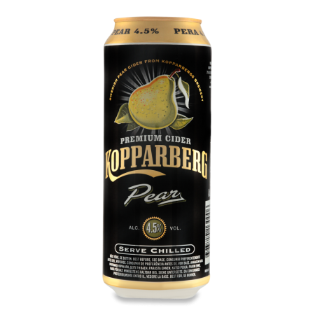 Сидр 0.5л 4.5% Газированный Pear Kopparberg ж/б