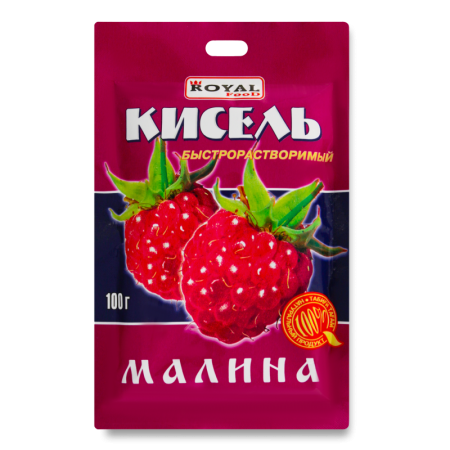 Кисель Быстрорастворимый Малина Royal Food м/у 100г