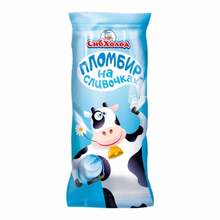 Мороженое Сибхолод Пломбир на Сливочках 800гр фл/п