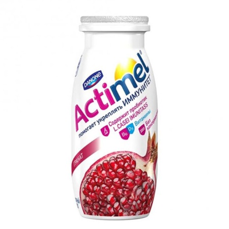 Напиток Питьевой Danone Actimel Гранат 100мл п/б