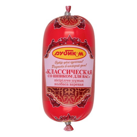 Колбаса Рубиком Классич д/вас со Шпиком Вар 500гр шт