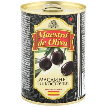 Маслины Maestro de Oliva б/к 280мл ж/б