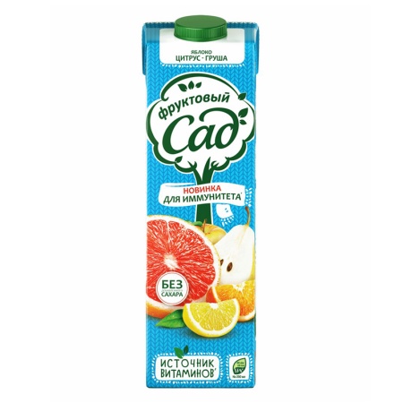 Сок Фруктовый Сад яблоко/грейпфрут/апельсин/мандарин/лайм 950мл т/п