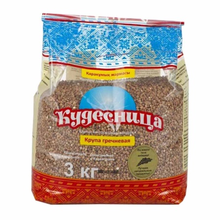 Крупа Кудесница Гречневая 3кг стаб/б Крупа Кудесница Гречневая 3кг стаб/б