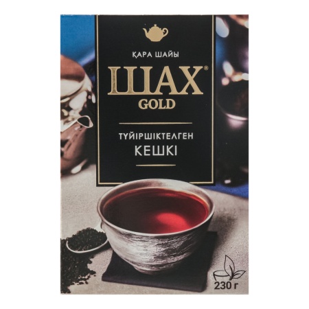 Чай Черный Байховый Гранулированный Индийский с Ароматом Бергамота Вечерний Gold Шах к/у 230г