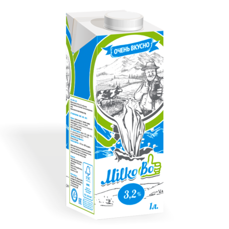 Продукт Молокосодержащий Milko bo 3,2% 1л Tрa