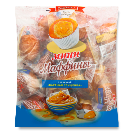 Маффины с Начинкой Варёная Сгущёнка Мини Русский Бисквит м/у 465г