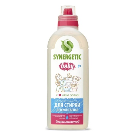 Гель Synergetic д/стирки Детский Гипоаллергенный 0+ 1л фл
