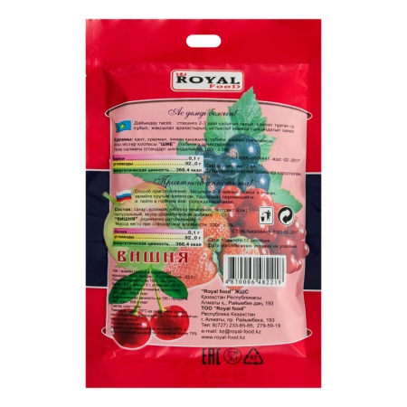 Кисель Быстрорастворимый Вишня Royal Food м/у 100г