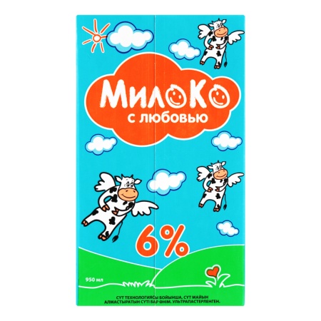 Продукт Молокосодержащий 6% Ультрапастеризованный Милоко т/п 950мл